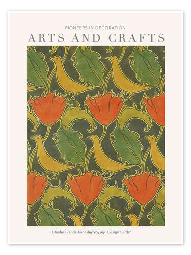 Poster Arts and Crafts - The Voysey Birds I