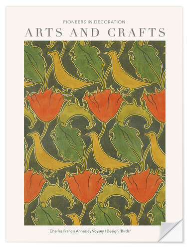 Naklejka na ścianę Arts and Crafts - The Voysey Birds I