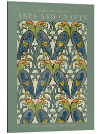 Magnettafel Arts and Crafts - Papageien Design II