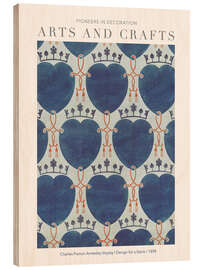 Cuadro de madera  Arts and Crafts - Design for a Fabric I - Charles Francis Annesley Voysey