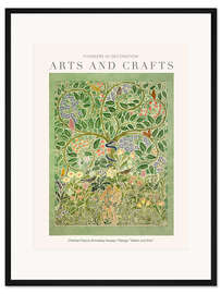 Gerahmter Kunstdruck Arts and Crafts - Adam und Eva Design I