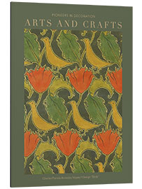 Aluminium print Arts and Crafts - The Voysey Birds II