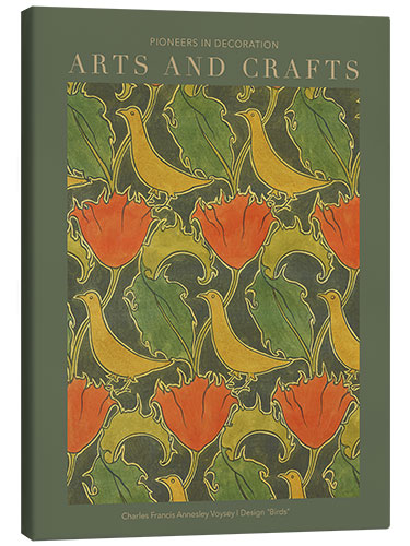 Canvas-taulu Arts and Crafts - The Voysey Birds II