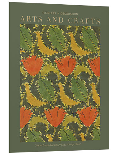 Foam board print Arts and Crafts - The Voysey Birds II