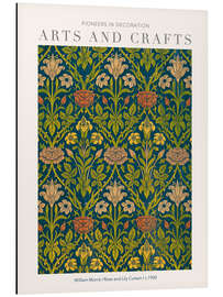 Magnettafel Arts and Crafts - Rose  and Lily Curtain I