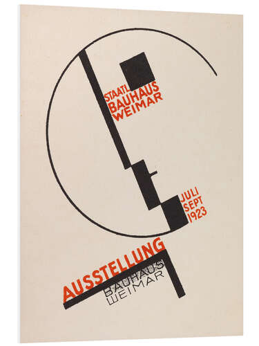 Tableau en PVC Exhibition Bauhaus Weimar, Postcard, 1923