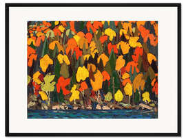 Gerahmter Kunstdruck Herbstlaub, 1915