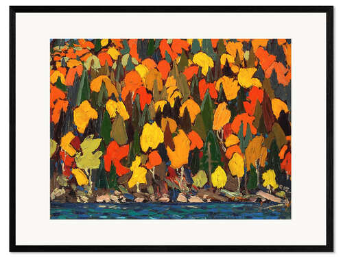 Ingelijste kunstdruk Autumn Foliage, 1915