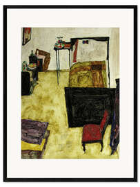 Impression artistique encadrée The artist's room in Neulengbach, 1911