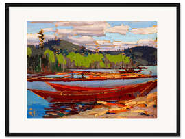 Gerahmter Kunstdruck Boats, 1916