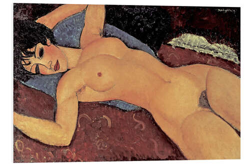 PVC print Sleeping Nude with Arms Open (Red Nude), 1917