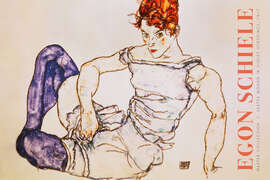 Magnettafel Sitzende Frau mit violetten Strümpfen, 1912