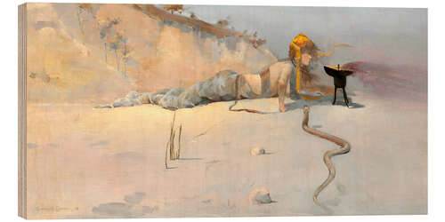 Quadro de madeira Hot Wind, 1889