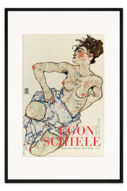 Gerahmter Kunstdruck Kneeling Female Half Nude, 1917