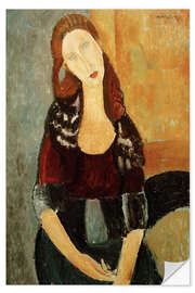 Wandsticker Jeanne Hébuterne seated, 1918