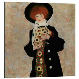 Magnettafel Bildnis einer Frau mit schwarzem Hut, 1909