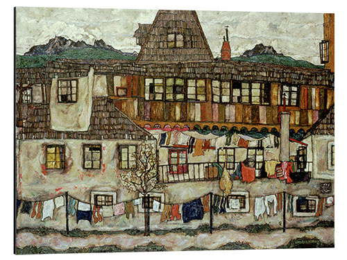 Tableau en aluminium House with laundry drying, 1917