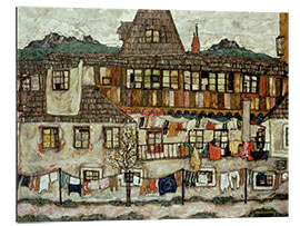 Tableau en plexi-alu House with laundry drying, 1917