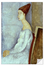 Wall sticker Portrait of the seated Jeanne Hebuterne, 1918