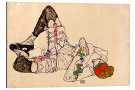 Magnettafel Frau auf dem Rücken liegend