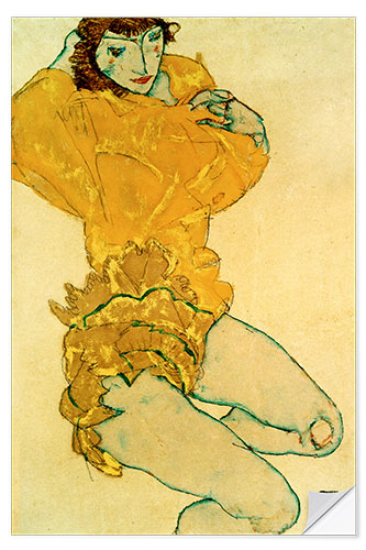 Sticker mural Woman undressing, 1914