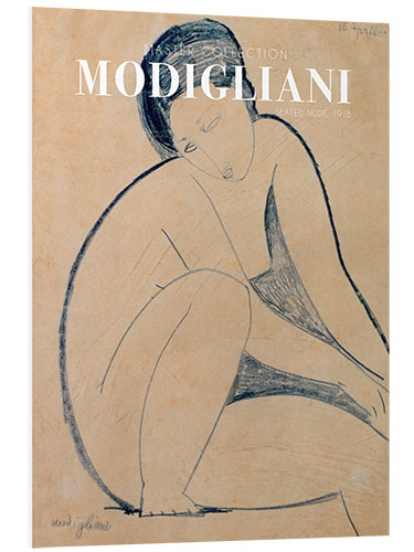 Tableau en PVC Seated Nude, 1918