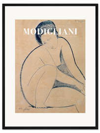 Gerahmter Kunstdruck Seated Nude, 1918