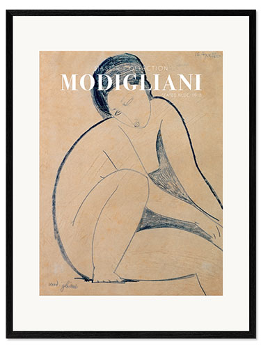 Gerahmter Kunstdruck Seated Nude, 1918