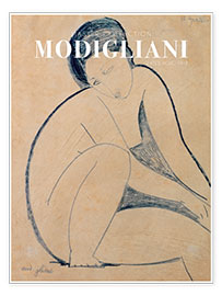 Wandbild  Seated Nude, 1918 - Amedeo Modigliani