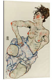 Stampa su alluminio Hand Drawings, Kneeling Female Half Nude, 1917