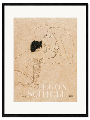 Framed art print Lovers, 1909