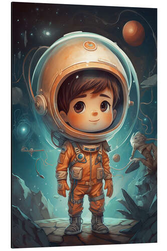 Cuadro de aluminio The little Astronaut