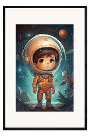 Gerahmter Kunstdruck Der kleine Astronaut