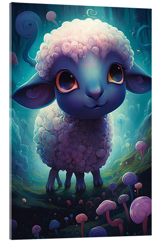 Acrylglas print The little Sheep