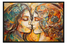 Gerahmter Kunstdruck Sommerliebe