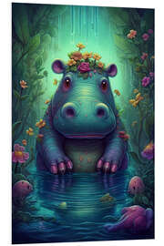 Foam board print The little Hippopotamus