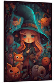 Tableau en aluminium The Little Helloween Witch