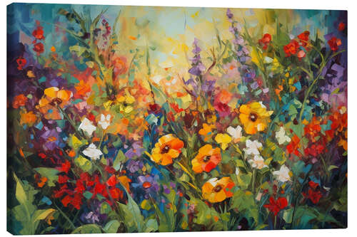 Canvas print Colorful Flower Meadow