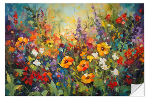 Sticker mural Colorful Flower Meadow