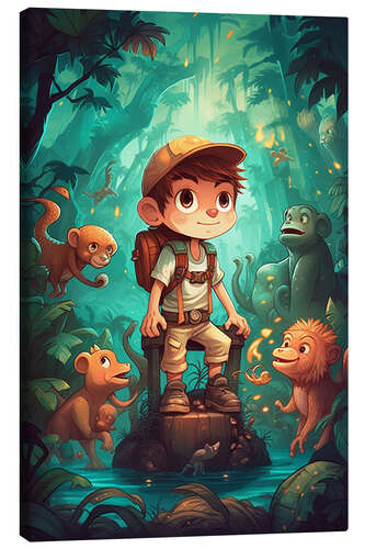 Canvas print The Little Tropical Explorer