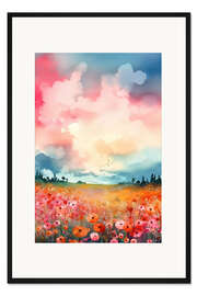 Gerahmter Kunstdruck Ein traumhafter Sommerabend