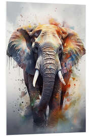 Obraz na PCV Watercolor Elephant