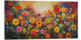 Quadro em plexi-alumínio Flower Meadow I