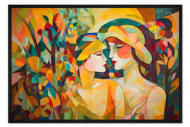 Gerahmter Kunstdruck Liebendes Paar