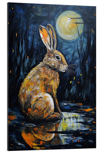 Gallery print A Rabbit in the Moonlight