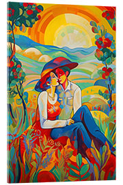 Acrylglas print Loving Couple in Summer