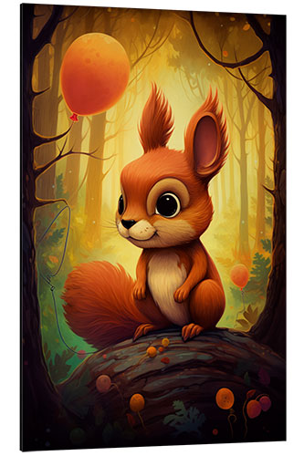 Aluminium print The Little Squirrel