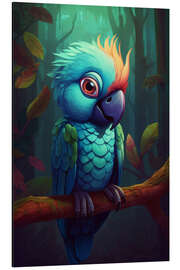 Magnettafel Der kleine Papagei