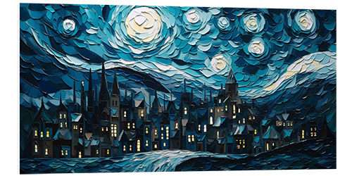 PVC-taulu Starry Night over the City