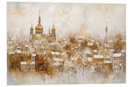 Foam board print Golden Town in Hibernation